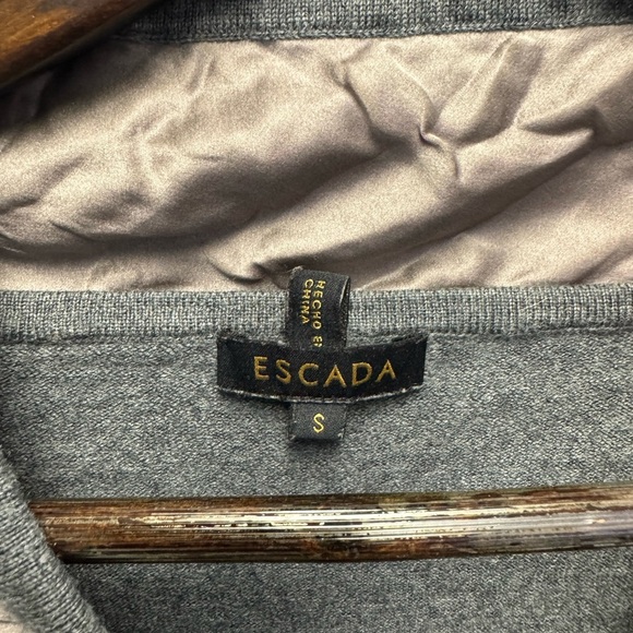 Escada Gray Knit Top - Picture 6 of 10